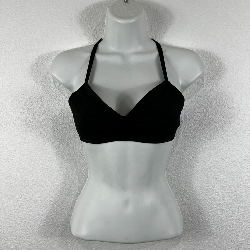Kindly Yours‎ Bra Black Wireless Adjustable Strap Cross Women's 32D